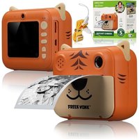 Freek Vonk 9820202 - BRESSER Kinder-Sofortbildkamera, Tigerdesign, Front- und Rückkamera, 93x73x44 mm Freek Vonk 9820202 - BRESSER Kinder-Sofortbildkamera, Tigerdesign, Front- und Rückkamera, 93x73x44 mm von Bresser