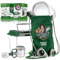 Freek Vonk 9820408 - BRESSER Outdoor-Set mit Terrarium, Insekten-Fangnetz, Periskop, Sammelwerkzeug, Kompass mit Pfeife, Lupe, Lupendose, Tragebeutel, von Bresser