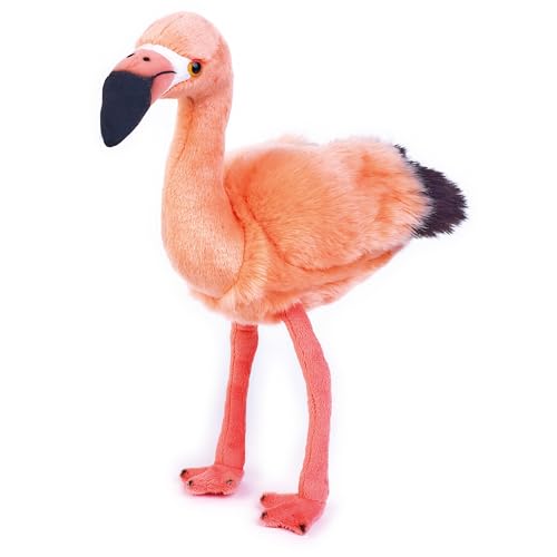 Freek Vonk x Bresser Flamingo Frida - Kuscheltier, recycelte Materialien, waschmaschinenfest, 35 cm von Bresser