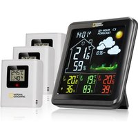 National Geographic 9070710 - Wetterstation VA Farb mit 3 Außensensoren, schwarz National Geographic 9070710 - Wetterstation VA Farb mit 3 Außensensoren, schwarz von Bresser