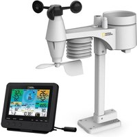 National Geographic 9080600 - WLAN Wetterstation Funk mit 7-in-1 Profi-Sensor, Wettercenter von Bresser