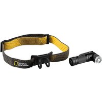 National Geographic 9082500 - LED-Taschenlampe ILUMINOS 450, 450 Lumen, mit Kopfhalterung, Stirnlampe, Lichtfarbe: weiß von Bresser