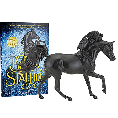 Breyer Pferde Freedom Serie Black Stallion Pferd und Buch Set Pferd und Buchserie | Pferd Spielzeug Modell | 1:12 Maßstab Freedom Serie Pferd Figur | Modell #6181 von Breyer