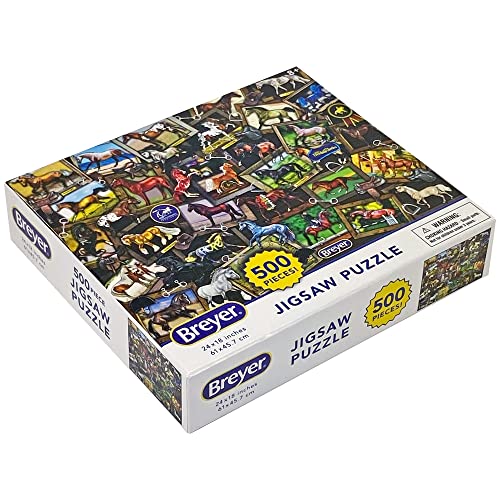 Breyer Pferde World of Breyer Puzzle | 500 Teile | 61 cm L x 45,7 cm H | ab 8 Jahren | Artikel #8432 von Breyer