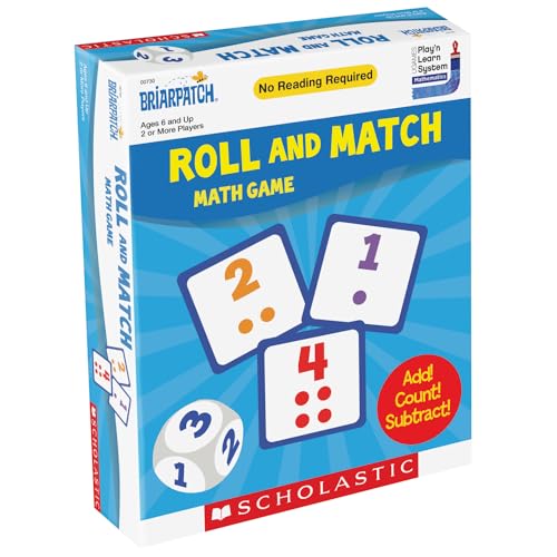 Briarpatch Scholastic Early Learning: Roll & Match Mathematik-Spiel, für Kleinkinder und Vorschulkinder ab 2 Jahren von Briarpatch