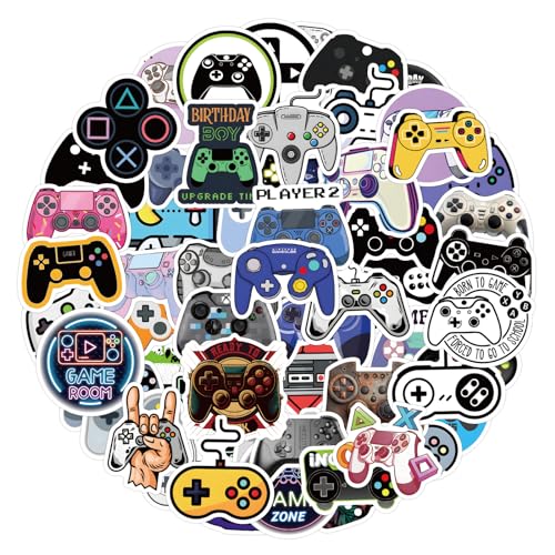 Bric Dodo 100 Stück Spielmaschine Aufkleber Auto Laptop Telefon Gitarre Skateboard Motorrad Fahrrad Game Stickers Set Vinyl Wasserdicht Aesthetic Aufkleber für Jugendliche Kinder Erwachsene von Bric Dodo