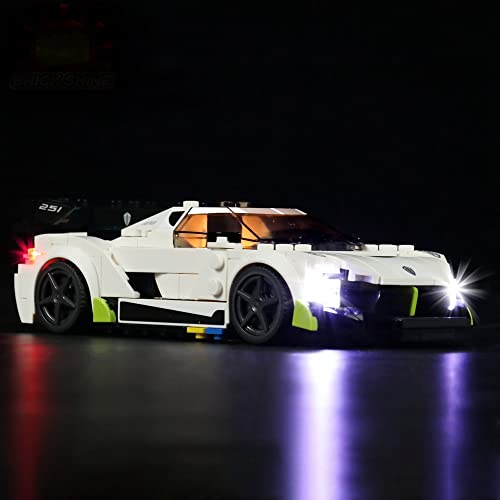 GC Licht-Kit für Lego Koenigsegg Jesko 76900 (Lego Set ist nicht enthalten) (Classic) von Brick Shine