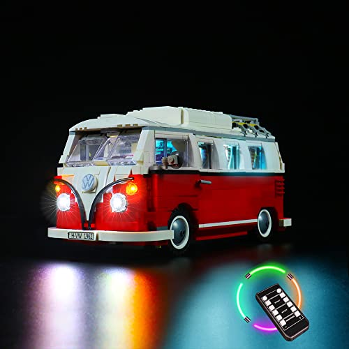 GC-Licht-Set für Lego Volkswagen T1 Camper Van 10220 (Lego-Set ist nicht im Lieferumfang enthalten) (Fernbedienung) von Brick Shine