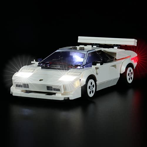 Lichtset für LEGO Lamborghini Countach 76908 (Lego-Set ist nicht im Lieferumfang enthalten) (Classic) von Brick Shine