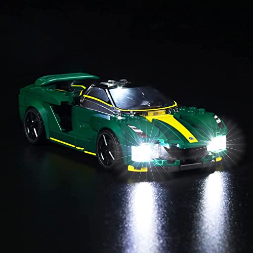 BrickBling LED-Beleuchtung für Lego 76907 Speed Champions Lotus Evija Sammelbausatz (kein Lego-Modell enthalten, nur Beleuchtung), DIY Beleuchtungsset für Lotus Evija von BrickBling