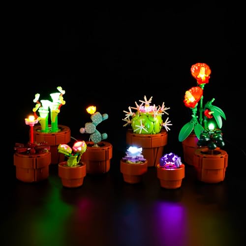 BrickBling Led Licht Set für Lego 10329 Icons Mini Pflanzen (Kein Lego), Dekorationsbeleuchtungsset für Lego Tiny Plants 10329 Kreative Spielzeug von BrickBling