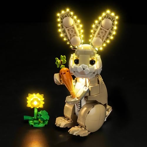 BrickBling Led Licht Set Kompatibel mit Lego 31162 Cute Bunny (Kein Modell), Dekorationsbeleuchtungsset Compatible with Lego Cute Bunny 31162 Kreative Spielzeug von BrickBling