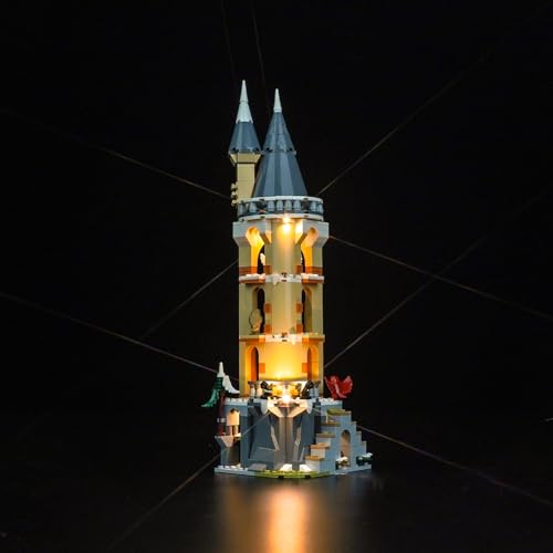 BrickBling Led Licht Set Kompatibel mit Lego 76430 Hogwarts Castle Owlery (Kein Modell), Dekorationsbeleuchtungsset für Eulerei auf Schloss Hogwarts Kreative Spielzeug von BrickBling