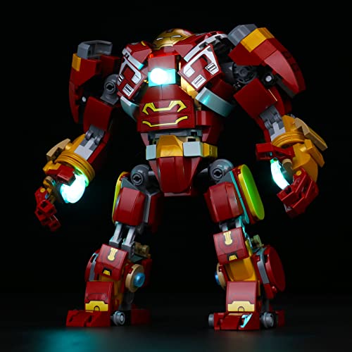 Led Licht Set für 76247 Marvel Hulkbuster: Der Kampf von Wakanda, Dekorationsbeleuchtungsset für The Hulkbuster The Battle of Wakanda (Kein Modell) von BrickBling