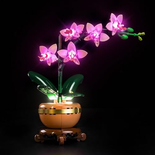 BrickBling Licht-Kit Kompatibel mit Lego 10343 Mini Orchid Botanical Collection Set (Kein Modell), Led Beleuchtungs Set Compatible with Mini Orchid 10343 Kreative Spielzeug von BrickBling