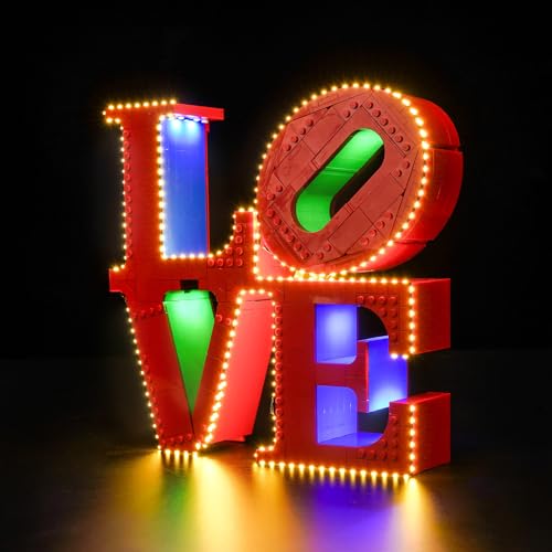 BrickBling Licht-Kit Kompatibel mit Lego LOVE 31214 (Kein Modell), Led Beleuchtungs Set Compatible with Lego 31214 LOVE Kreative Spielzeug von BrickBling