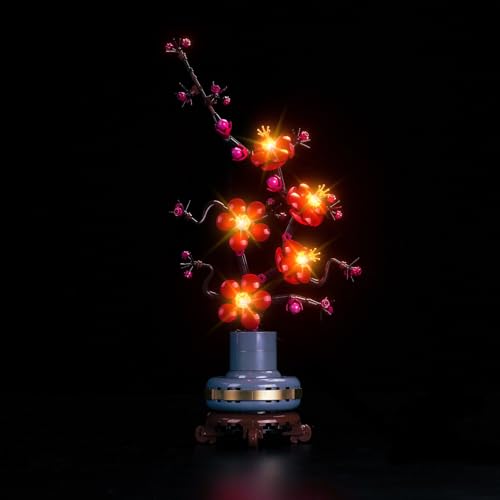 BrickBling Licht-Kit für Lego 10369 Icons Pflaumenblüte (Nicht Lego), Led Beleuchtungs Set für Lego Plum Blossom Flower Décor Kreative Spielzeug von BrickBling