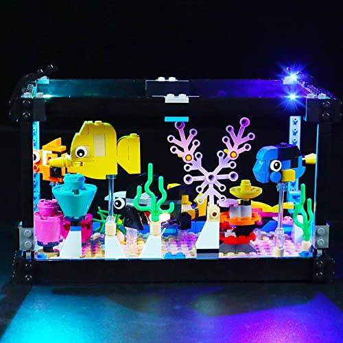 BrickBling Licht-Set Kompatibel mit Lego 31122 Creator Aquarium Bausteinen Modell (Kein Modell), Dekorations Beleuchtungs Set für Creator Fish Tank Kreatives Spielzeuglicht von BrickBling