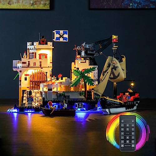 Fernbedienung Dekorationsbeleuchtungsset Kompatibel mit Lego Eldorado Fortress (Kein Modell), Licht-Kit für 10320 Eldorado Fortress Kreative Spielzeug für Erwachsene von BrickBling