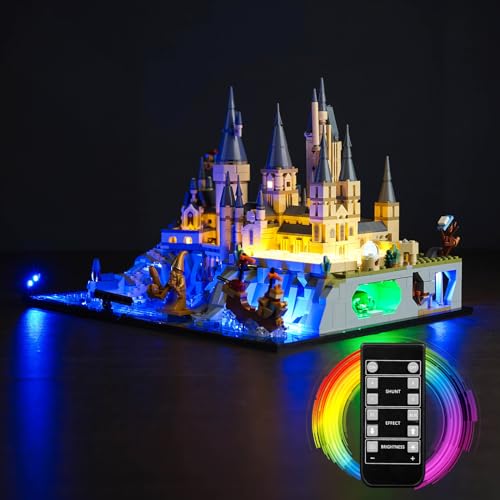 Fernbedienung Led Licht Set Kompatibel mit Lego 76419 Hogwarts Castle and Grounds (Kein Modell), Dekorationsbeleuchtungsset für Hogwarts Castle and Grounds Kreative Spielzeug von BrickBling