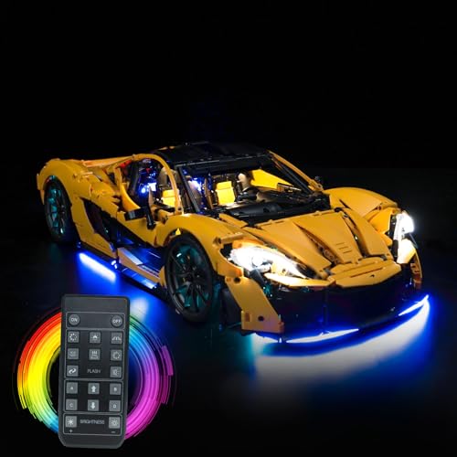 Fernbedienung Licht-Kit für Lego 42172 McLaren P1 (Nicht Lego), Led Beleuchtungs Set für Lego Technic McLaren P1 Kreative Spielzeug von BrickBling