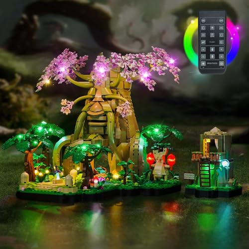 Fernbedienung Licht-Kit Kompatibel mit Lego 77092 Great Deku Tree 2-in-1 (Kein Modell), Led Beleuchtungs Set Compatible with 77092 Great Deku Tree 2-in-1 Kreative Spielzeug von BrickBling