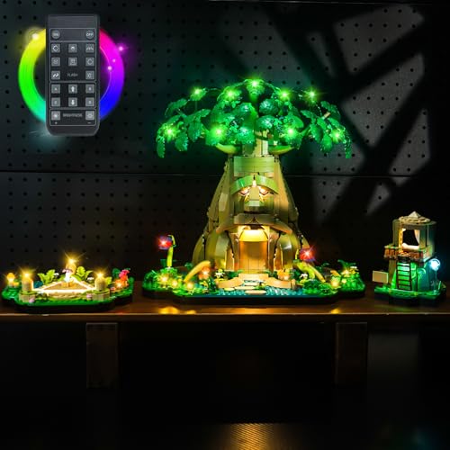 Fernbedienung Licht-Kit Kompatibel mit Lego 77092 Great Deku Tree 2-in-1 (Kein Modell), Led Beleuchtungs Set Compatible with Great Deku Tree 77092 Kreative Spielzeug von BrickBling