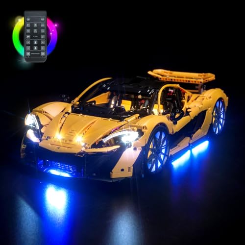 Fernbedienung Licht-Kit Kompatibel mit Lego Technic McLaren P1 (Kein Modell), Led Beleuchtungs Set Compatible with 42172 McLaren P1 Kreative Spielzeug von BrickBling