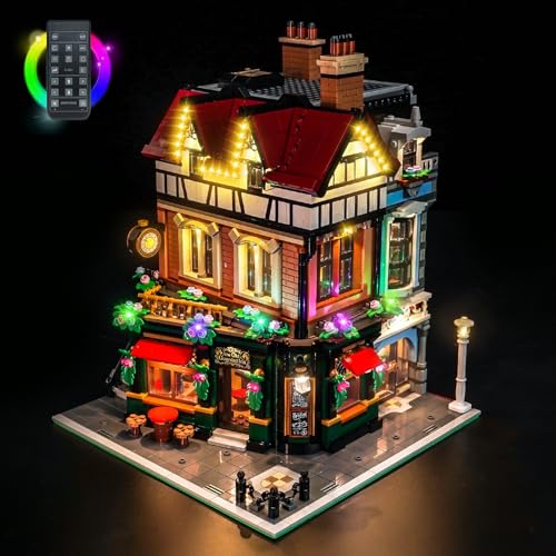 Licht-Kit Kompatibel mit Lego Tudor Corner 10350 (Kein Modell), Led Beleuchtungs Set Compatible with Lego Tudor Corner Kreative Spielzeug von BrickBling