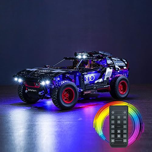 Fernbedienung Licht-Kit für Lego Audi RS Q e-tron (Kein Lego-Modell), Led Beleuchtungs Set für Lego 42160 Audi RS Q e-tron Kreative Spielzeug für Erwachsene und Kinder von BrickBling