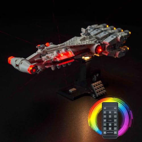 Fernbedienung Licht-Kit Kompatibel mit Lego Tantive IV (Kein Modell), Led Beleuchtungs Set Compatible with Lego 75376 Tantive IV Kreative Spielzeug von BrickBling