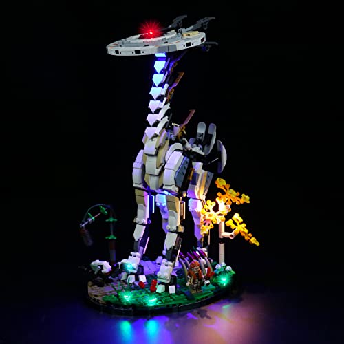 BrickBling 76989 Led Licht für Lego Horizon Forbidden West: Langhals (Ohne Lego Set), DIY Beleuchtungsset Compatible with Lego Horizon Bausteinen Modell von BrickBling