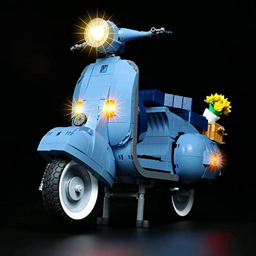 Licht-Kit Kompatibel mit Lego 10298 Vespa 125 Modellbausatz,Led Licht Set für Vespa Vintage Roller aus Italien (Kein Modell),Dekorationsspielzeuglicht für Erwachsene- Standard Version von BrickBling