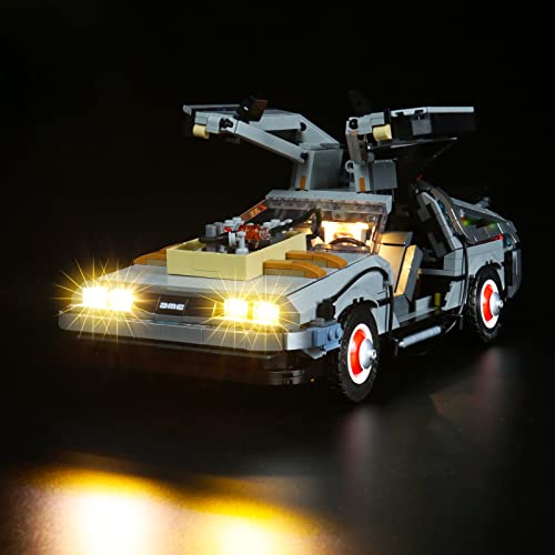 BrickBling LED-Leuchten Kompatibel mit Lego 10300 Back to The Future Time Machine Building (kompatibel DIY Lights Kit für Delorean Back to The Future für 10300 - Classic Version von BrickBling