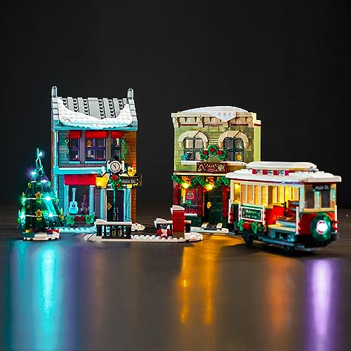 Led Licht Set Kompatibel mit Lego 10308 Holiday Main Street (Kein Modell), Dekorationsbeleuchtungsset für Holiday Main Street Kreative Spielzeug - Standard Version von BrickBling