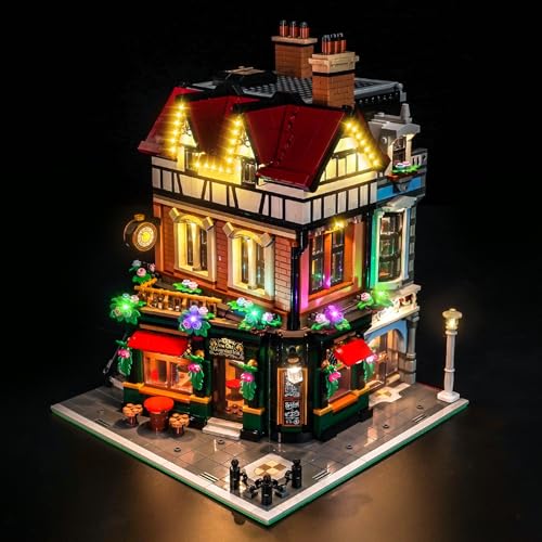 Led Licht Set Kompatibel mit Lego 10350 Tudor Corner (Kein Modell), Dekorationsbeleuchtungsset Compatible with Lego Tudor Corner Kreative Spielzeug von BrickBling