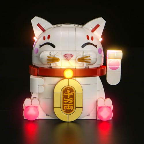 Led Licht Set Kompatibel mit Lego 40813 Lucky Cat (Kein Modell), Dekorationsbeleuchtungsset Compatible with Lego Lucky Cat Kreative Spielzeug von BrickBling