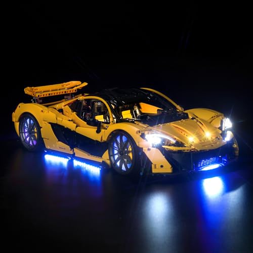 Led Licht Set Kompatibel mit Lego 42172 McLaren P1 (Kein Modell), Dekorationsbeleuchtungsset Compatible with 42172 Technic McLaren P1 Kreative Spielzeug von BrickBling