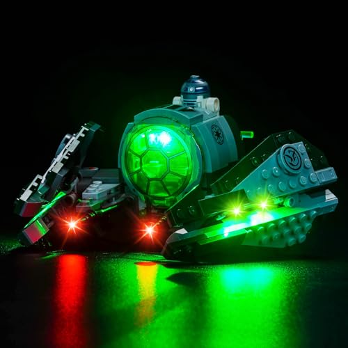 Led Licht Set Kompatibel mit Lego 75360 Yoda's Jedi Starfighter (Kein Modell), Dekorationsbeleuchtungsset Compatible with Yoda's Jedi Starfighter Kreative Spielzeug von BrickBling