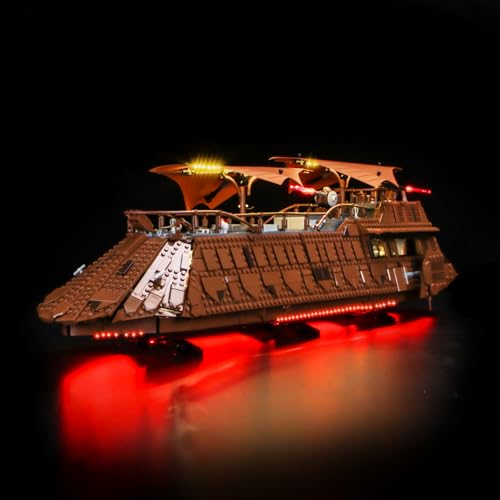 Led Licht Set Kompatibel mit Lego 75397 Jabba's Sail Barge (Kein Modell), Dekorationsbeleuchtungsset Compatible with Jabba's Sail Barge Kreative Spielzeug von BrickBling