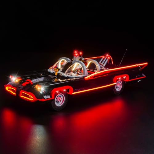 Led Licht Set Kompatibel mit Lego 76328 B'atman: The Classic TV Series Batmobile (Kein Modell), Dekorationsbeleuchtungsset Compatible with B'atman The Classic TV Series Batmobile Kreative Spielzeug von BrickBling