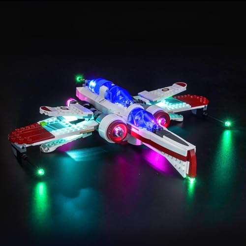 Led Licht Set Kompatibel mit Lego ARC-170 Starfighter 75402 (Kein Modell), Dekorationsbeleuchtungsset Compatible with Lego 75402 ARC-170 Starfighter Kreative Spielzeug von BrickBling