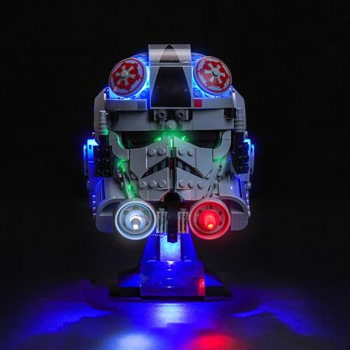 Led Licht Set Kompatibel mit Lego at-at Driver Helmet 75429 (Kein Modell), Dekorationsbeleuchtungsset Compatible with Lego 75429 at-at Driver Helm Kreative Spielzeug von BrickBling