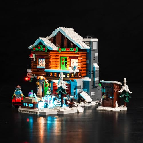 Led Licht Set Kompatibel mit Lego Almhütte 10325 (Kein Modell), Dekorationsbeleuchtungsset für Icons Alpine Lodge Kreative Spielzeug - Standard Version von BrickBling