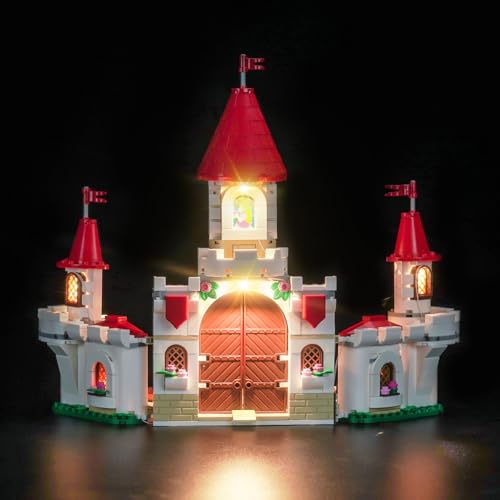 Led Licht Set Kompatibel mit Lego Battle with Roy at Peach's Castle (Kein Modell), Dekorationsbeleuchtungsset Compatible with 71435 Showdown mit Roy beim Pilz-Palast Kreative Spielzeug von BrickBling