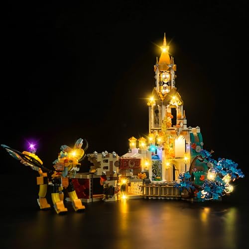 Led Licht Set Kompatibel mit Lego Castle Nocturnia (Kein Modell), Dekorationsbeleuchtungsset Compatible with 71486 Castle Nocturnia Kreative Spielzeug von BrickBling