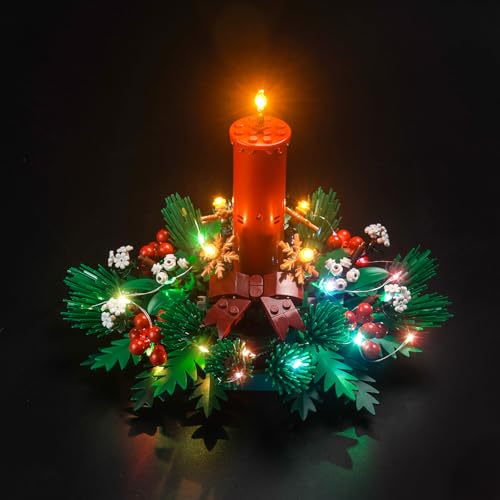 Led Licht Set Kompatibel mit Lego Christmas Table Decoration (Kein Modell), Dekorationsbeleuchtungsset Compatible with 40743 Christmas Table Decoration Kreative Spielzeug von BrickBling