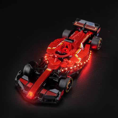 Led Licht Set Kompatibel mit Lego Ferrari SF-24 F1 Race Car 77242 (Kein Modell), Dekorationsbeleuchtungsset Compatible with Lego Ferrari SF-24 F1 Race Car Kreative Spielzeug von BrickBling