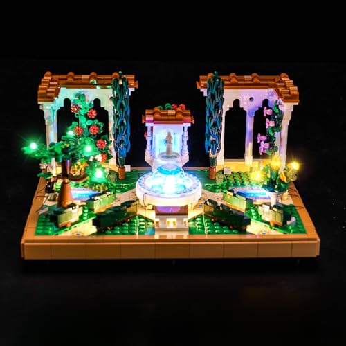 Led Licht Set Kompatibel mit Lego Fountain Garden 10359 (Kein Modell), Dekorationsbeleuchtungsset Compatible with Lego Fountain Garden Kreative Spielzeug von BrickBling