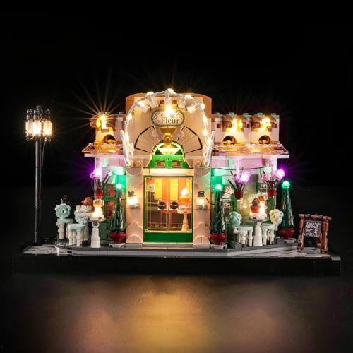 Led Licht Set Kompatibel mit Lego French Café 10362 (Kein Modell), Dekorationsbeleuchtungsset Compatible with Lego 10362 French Café Kreative Spielzeug von BrickBling